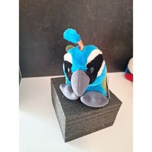 Puffkins 1994 Swibco Petey the Peacock 4.5 inches tall Mint rare vintage